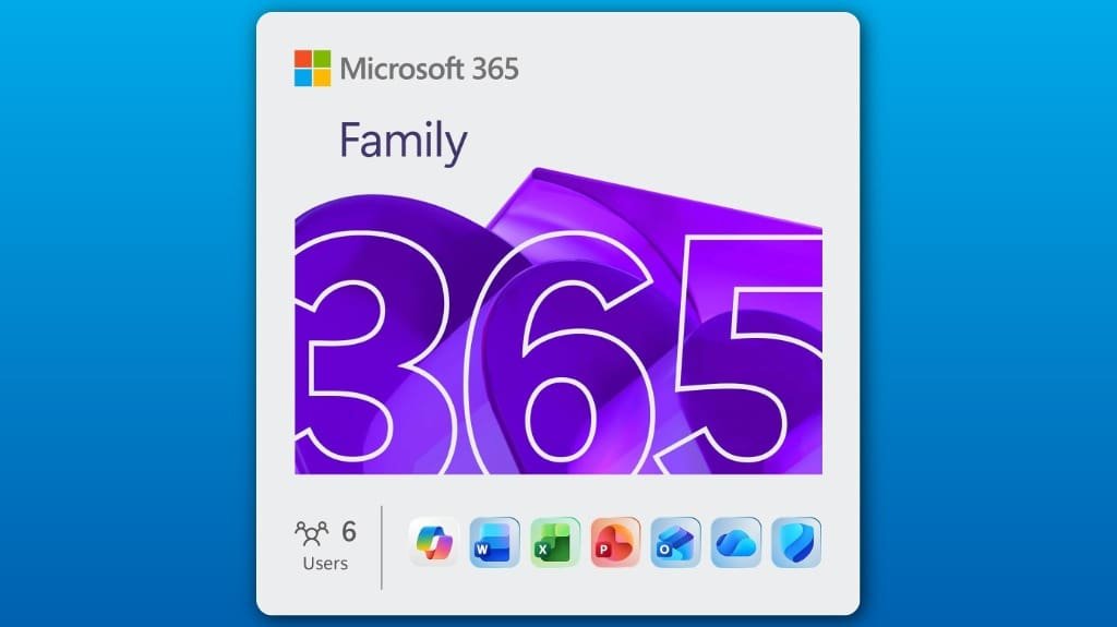 Microsoft 365 Family – Premium Office Apps 12-Month Subscription for Up to 6 People Microsoft 365 Family - Premium Office Apps 12-Month Subscription for Up to 6 People