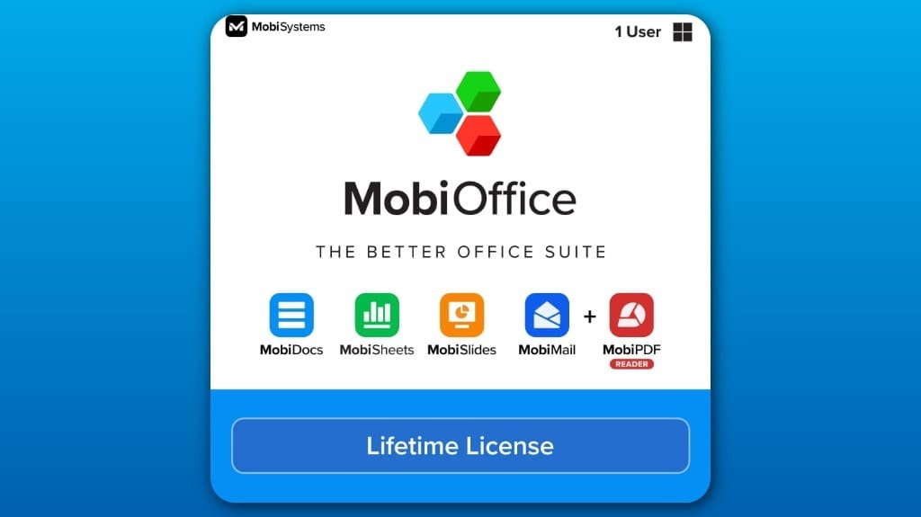 MobiOffice Lifetime 4-in-1 Productivity Suite